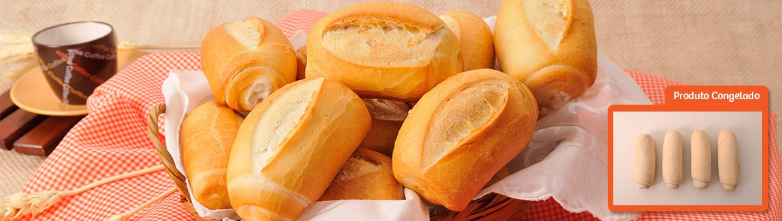 Mini pão francês congelado